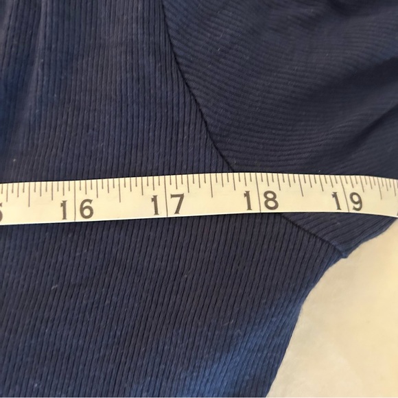 Kindred Bravely Nightgown Betsy Ribbed Bamboo Maternity Nursing Navy Blue Large - Picture 8 of 10